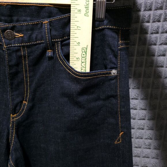 Armani Wide Leg Flared Jeans 12 32x33 Y2K USA Bellbottom Retro Glam Rock Street - Picture 14 of 16